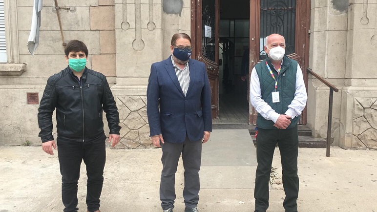 Marco Zaninovic, Eduardo Rosconi y Mario Perichón.