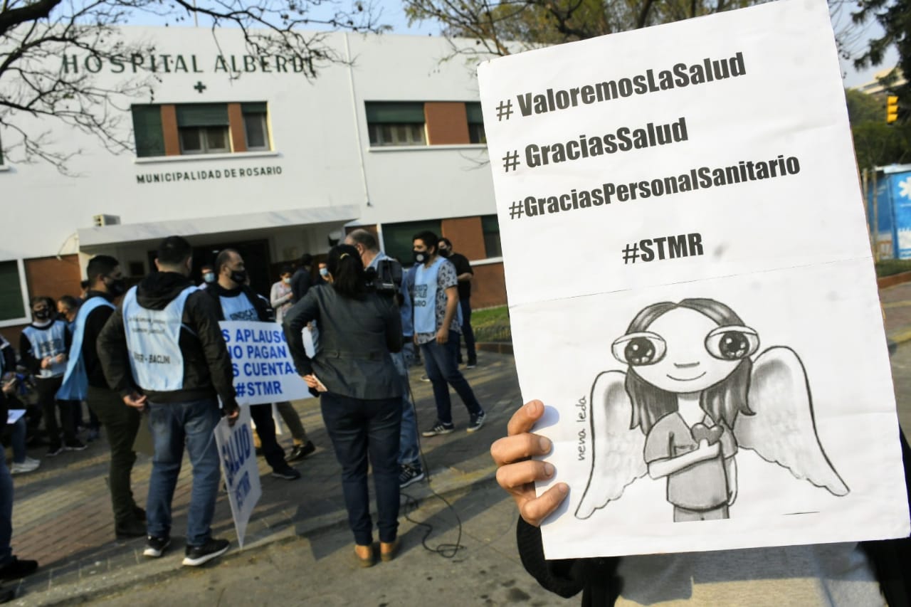 Los docentes, salud y estatales se unieron en el reclamo de recomposición salarial
