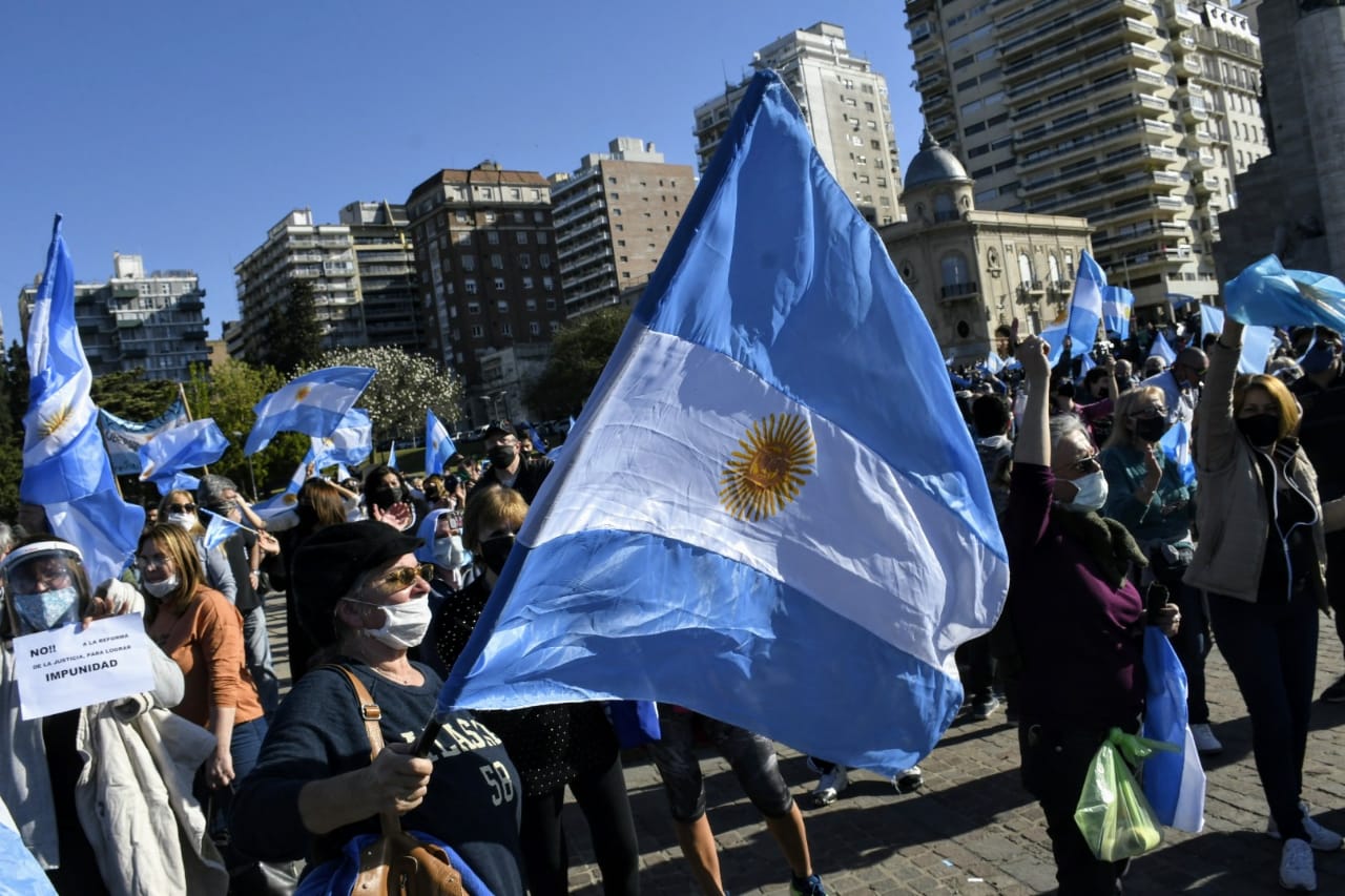 Los anticuarentena en el Monumento