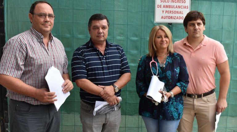 El comité: Guerrera, Moya, Oriato y Zaninovic.