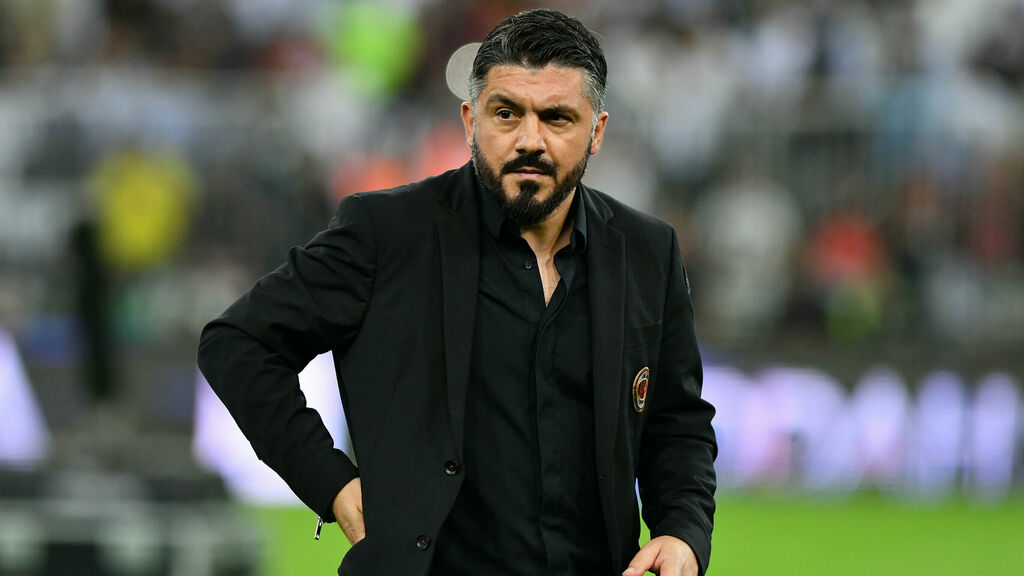 El ex defensor Genaro Gattuso, hoy entrenador del Napoli.