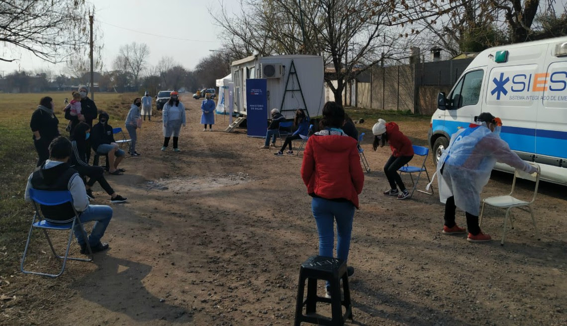 Plan DetectAr en zona oeste de Rosario y Pérez. 