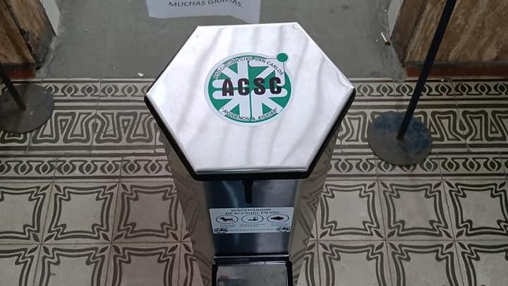 El San Carlos sumó dispensers de alcohol líquido en sus ingresos.