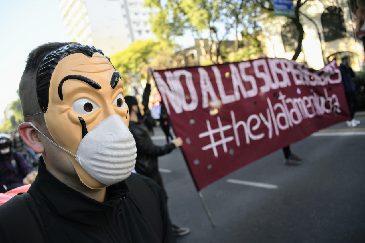 La movilización comenzó a las 10 de la mañana. (Foto: Rosario Plus)