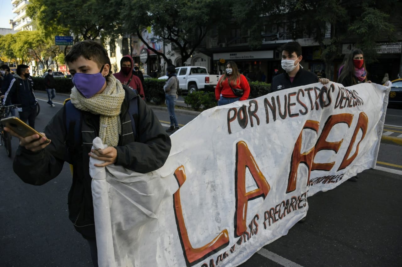 La movilización comenzó a las 10 de la mañana. (Foto: Rosario Plus)