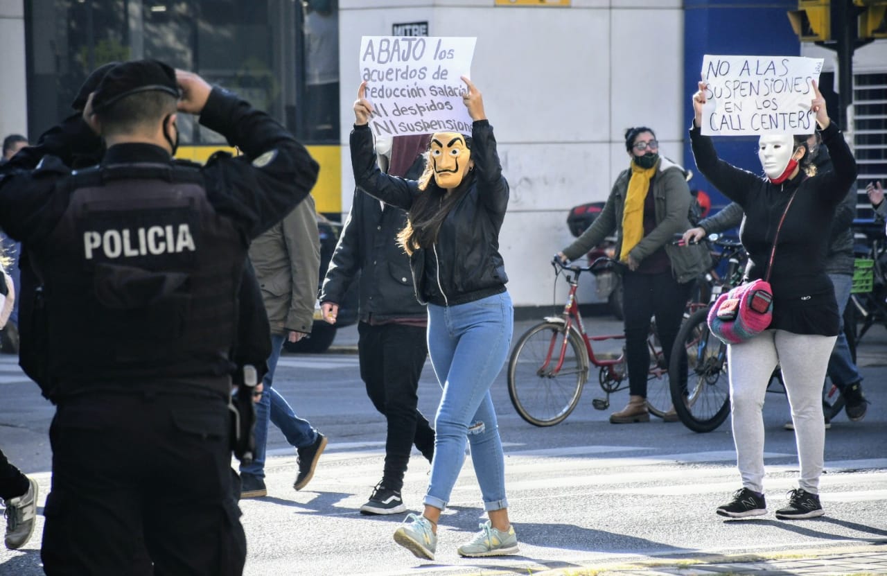 La movilización comenzó a las 10 de la mañana. (Foto: Rosario Plus)