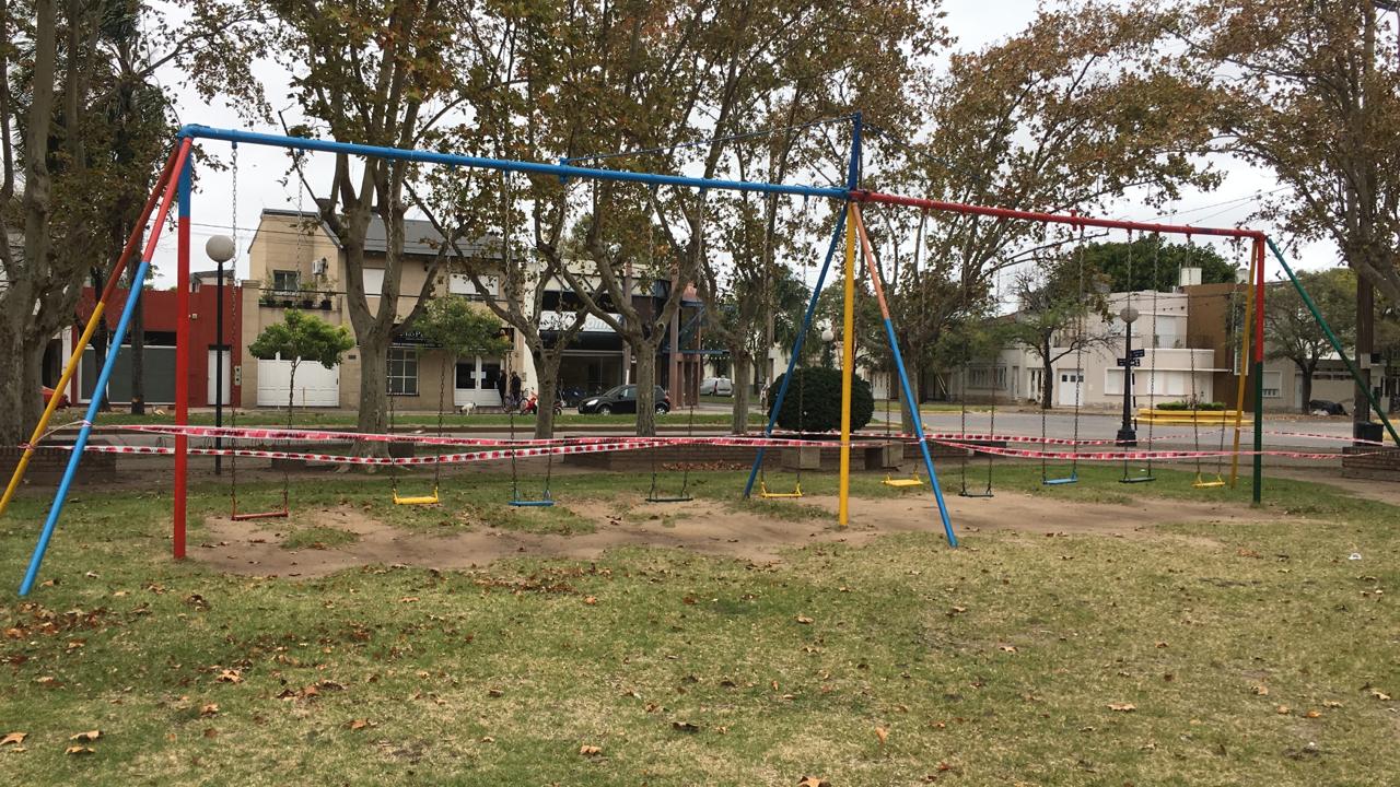 Los juegos cerrados por precaución.