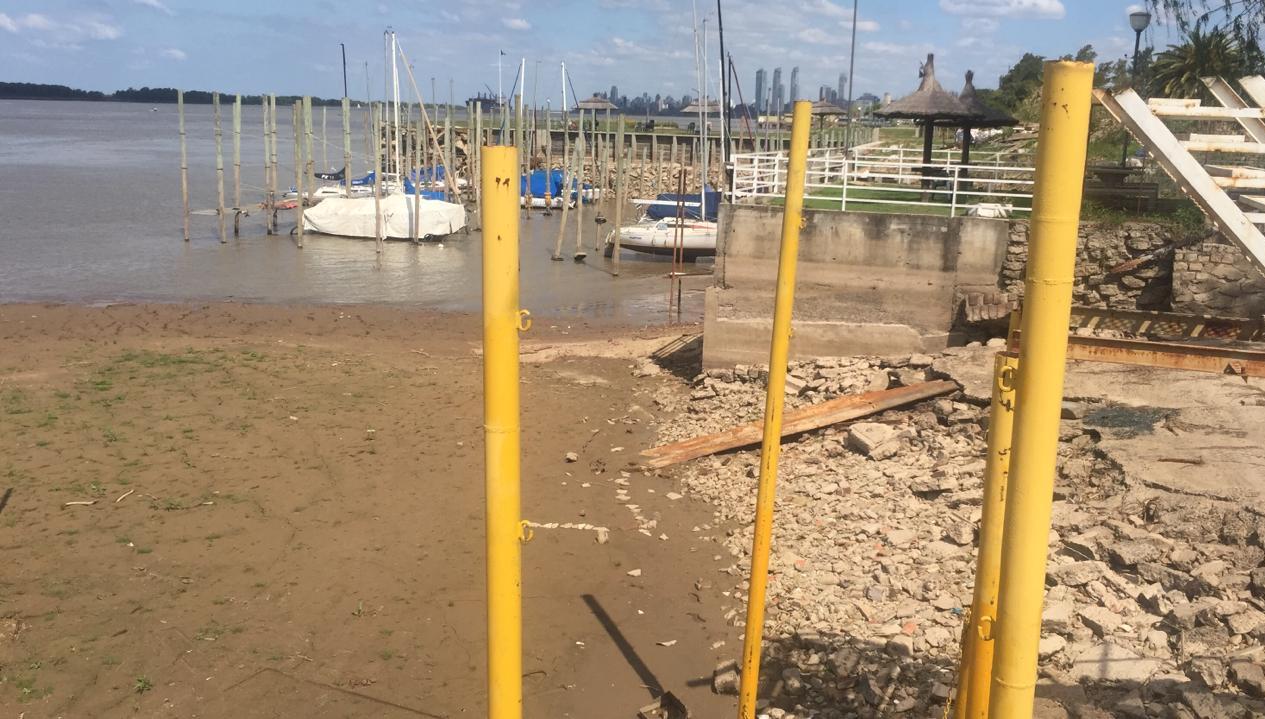 Imágenes del mes de agosto del 2019, cuando comenzaba a bajar el río.