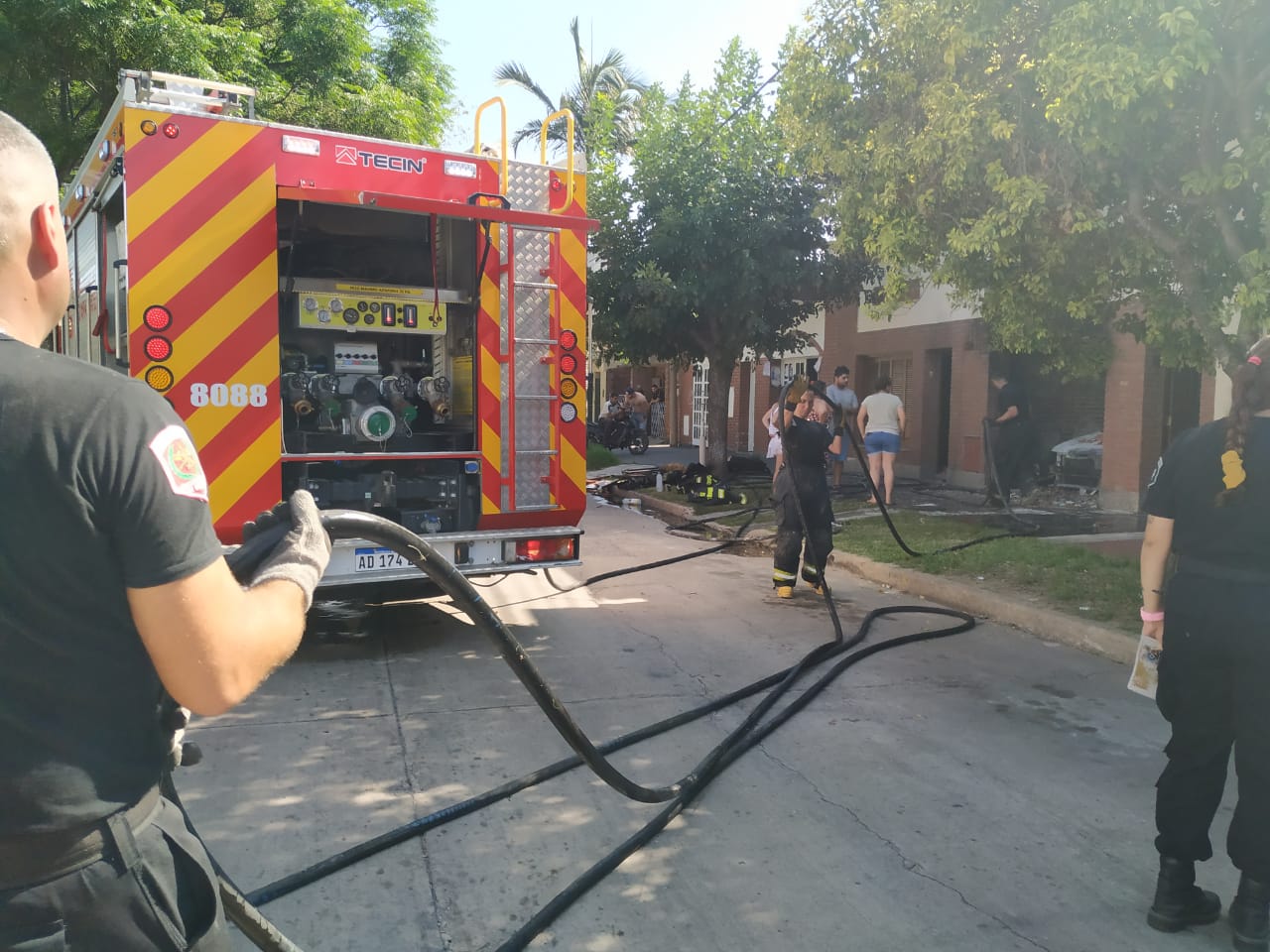 En la lista de intervenciones de Bomberos, primero los contenedores.