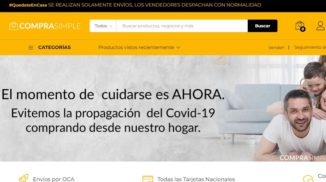 Comprar vía web.