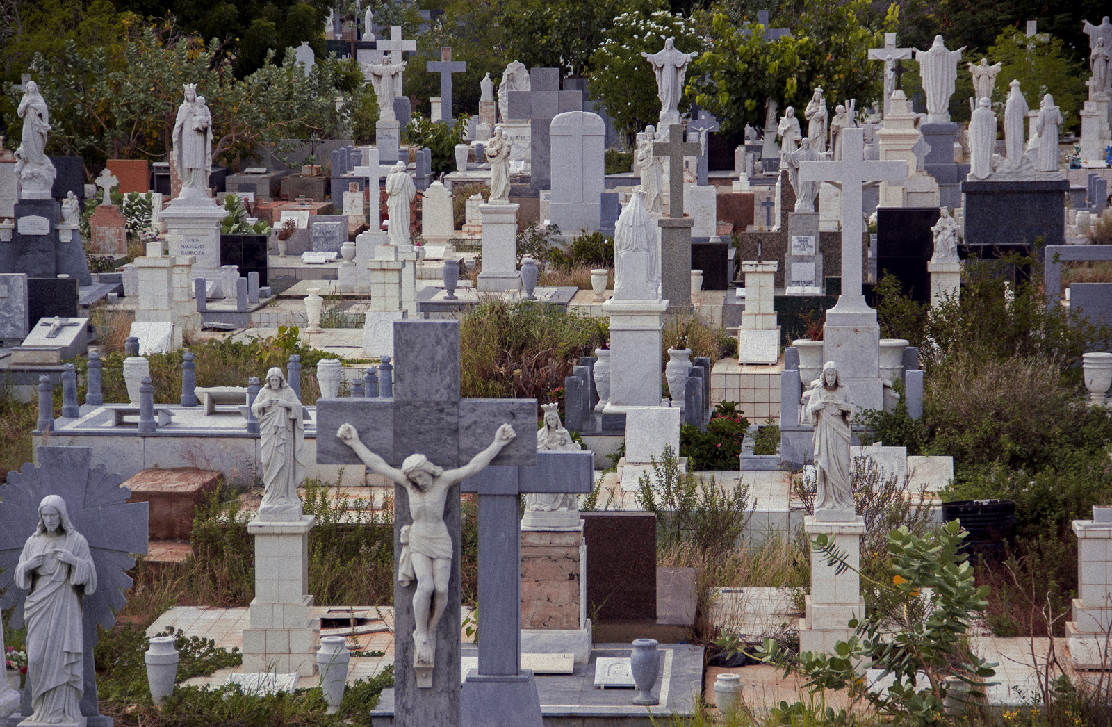 Filmó a su hija en un cementerio mientras hablaba con un fantasma