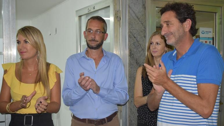Aplaude Golosetti en primera plana, a su derecha Danieli, sigue Tomat y finaliza Caffi.