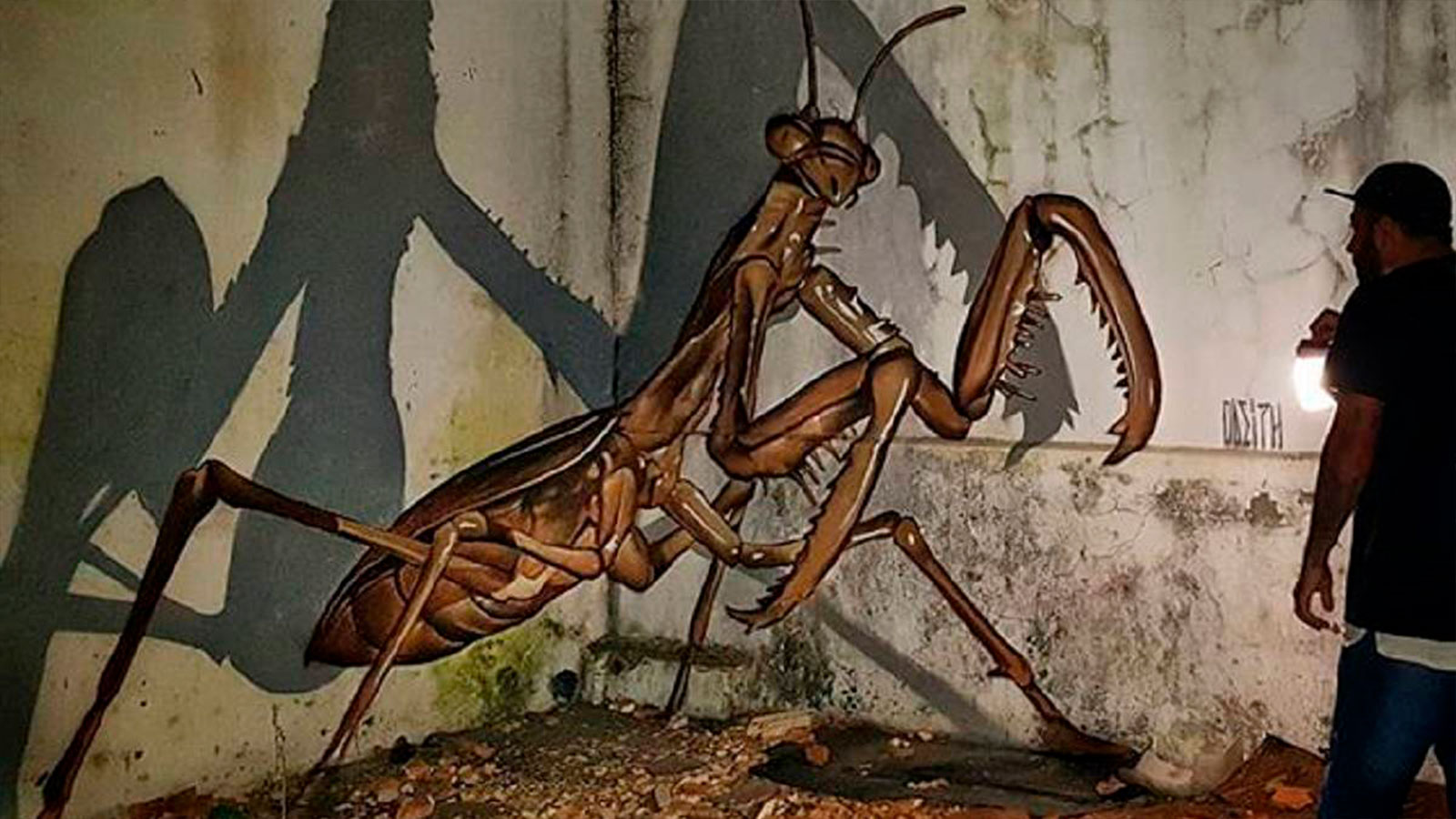 Odeith, el artista callejero que pinta murales en tres dimensiones 