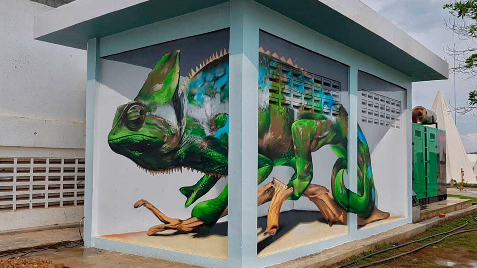 Odeith y sus murales en tres dimensiones