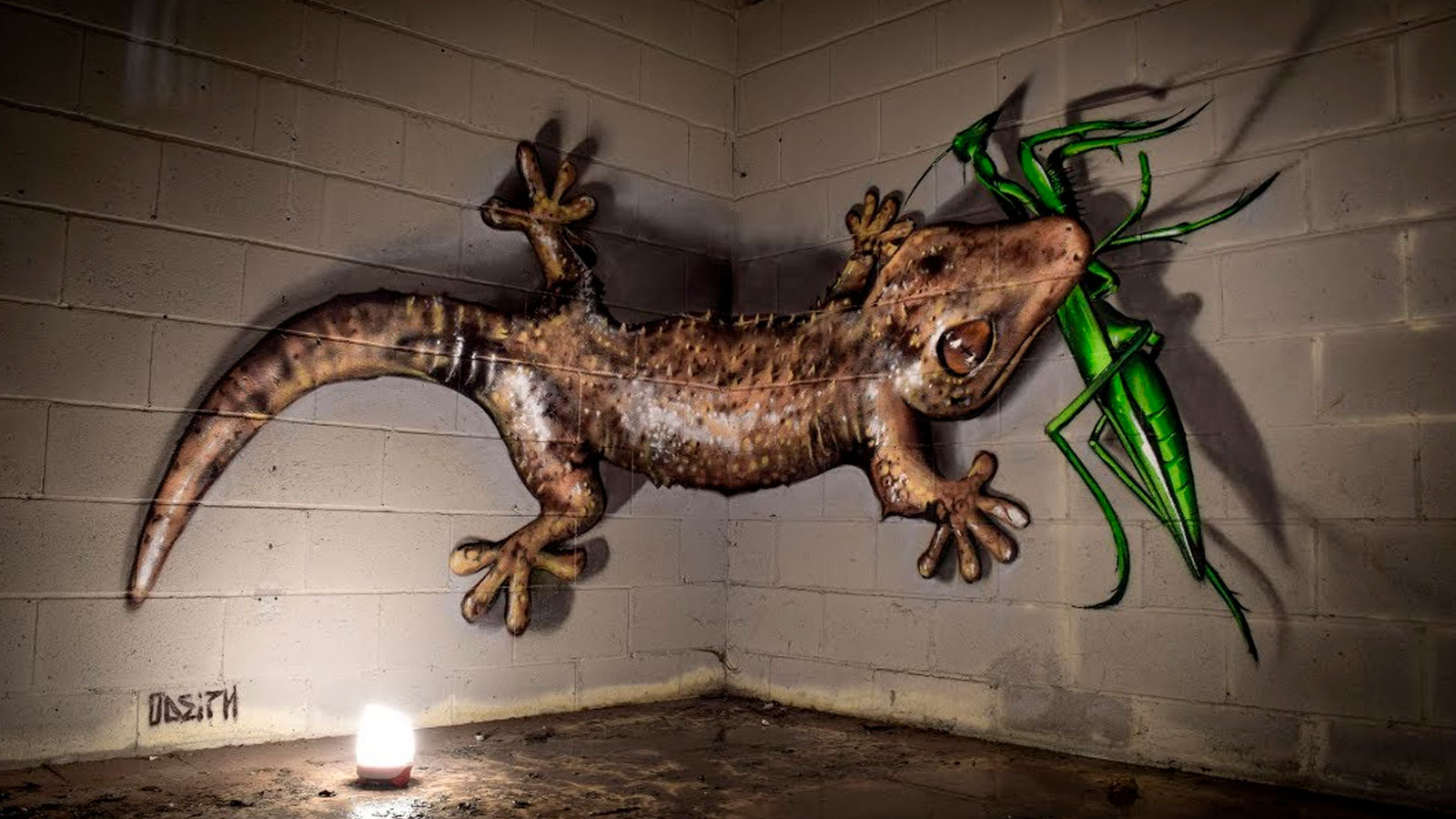 Odeith y sus murales en tres dimensiones