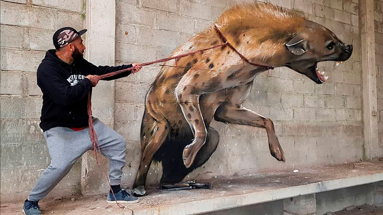 Odeith y sus murales en tres dimensiones