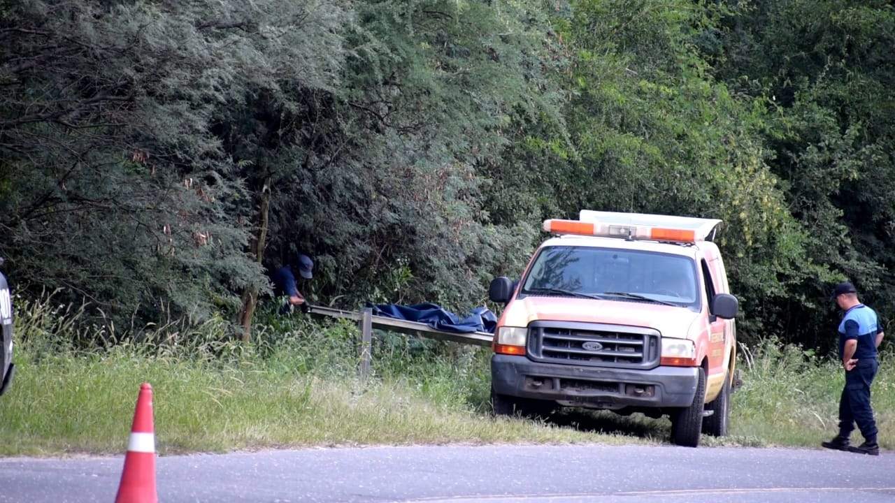 El sitio donde hallaron los restos de Brenda, junto a la ruta 4. 