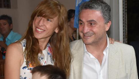 Los representantes de un mismo sector político: Celina Arán y Wlater Palanca.