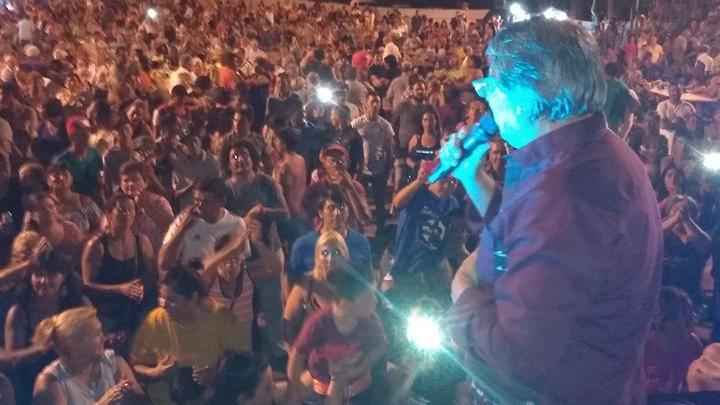 Juan Carlos frente a todo público.