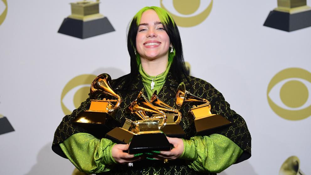 Billie Eilish fue la gran ganadora de los Grammy 2020