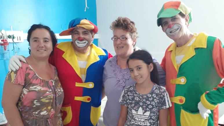 Grata visita para los pequeños (y no tanto) del nosocomio local.