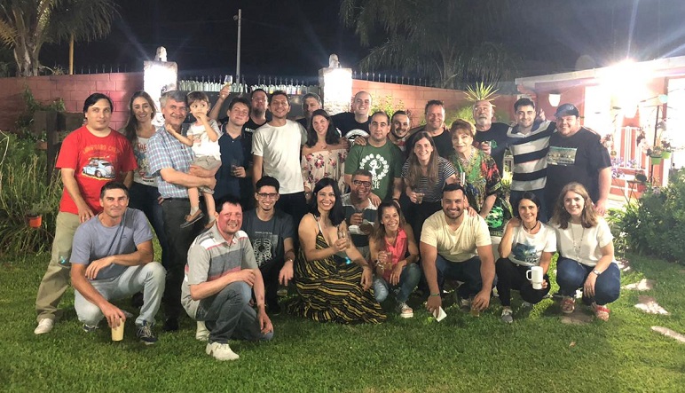 Los integrantes de Radio Casilda y Casilda Plus tuvieron su brindis de fin de año