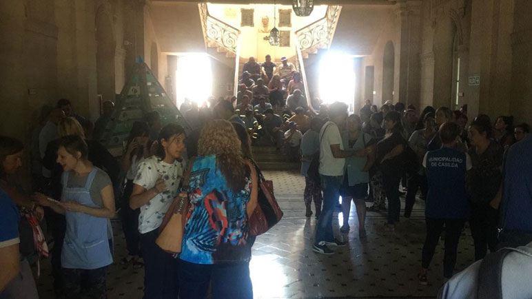 Fue una mañana movida en el municipio local.
