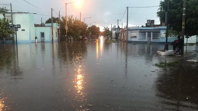 El temporal complicó a Santa Fe y otras localidades.