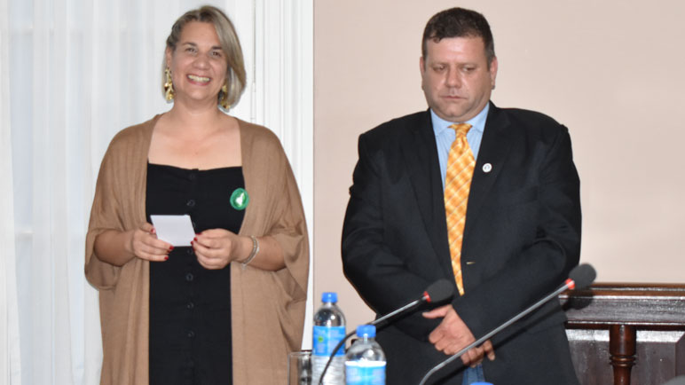 Manuela Bonis y Germán Zarantonello, dos que ingresaron al Concejo.