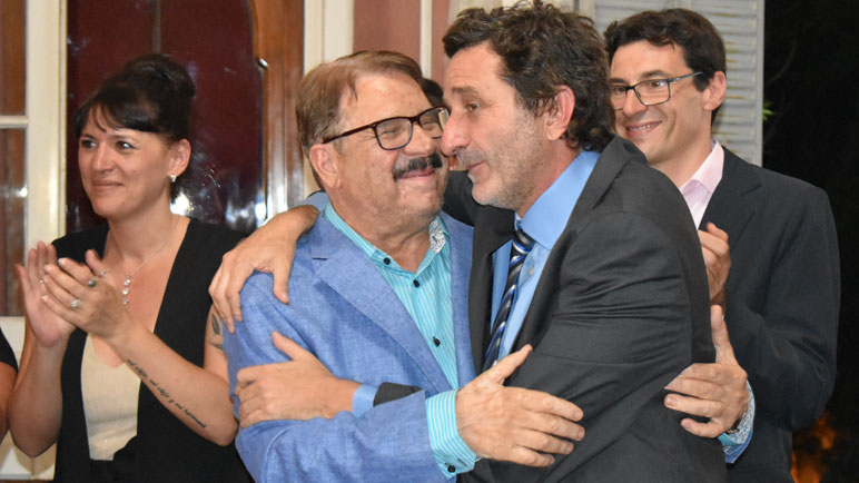 El senador Eduardo Rosconi, pilar de la campaña.