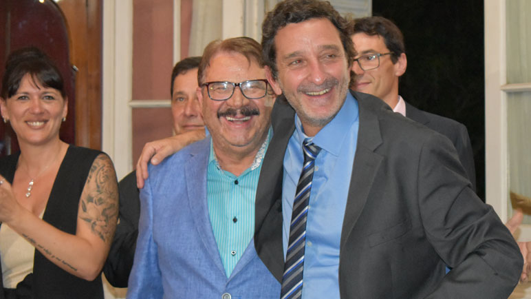 El senador Eduardo Rosconi, pilar de la campaña.