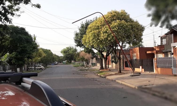 Consecuencias del temporal en Villa Gobernador Gálvez.