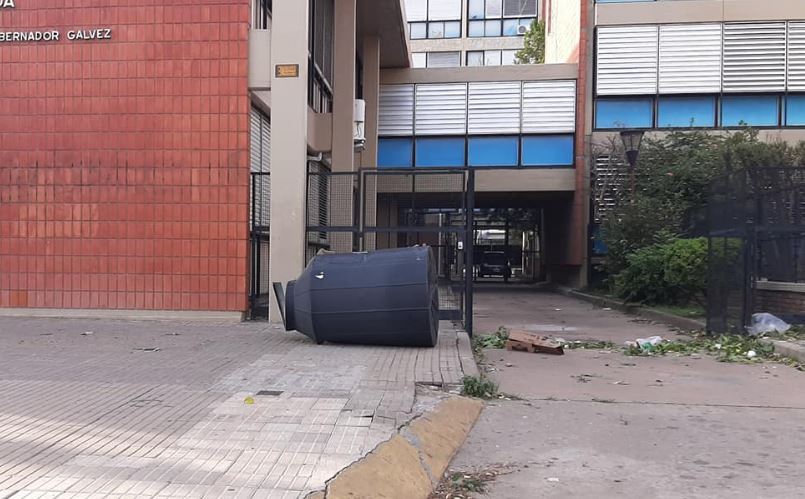 Consecuencias del temporal en Villa Gobernador Gálvez.