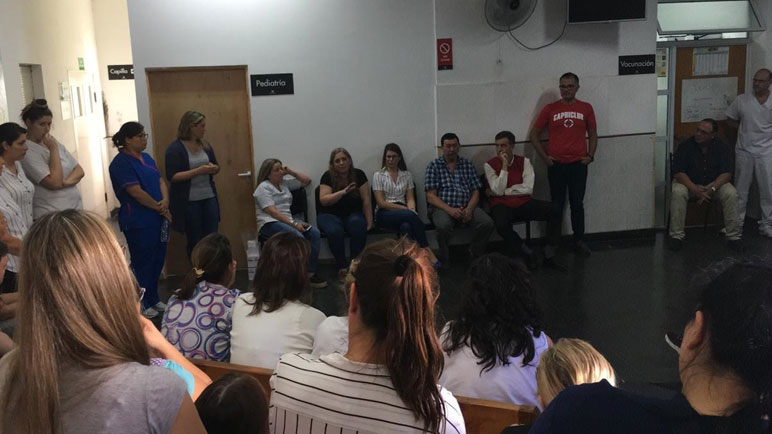 El personal se autoconvocó y emitió un comunicado oficial.