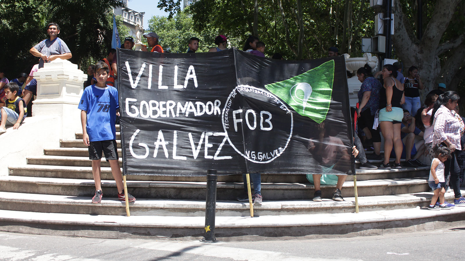 El centro tuvo una postal diferente este miércoles.