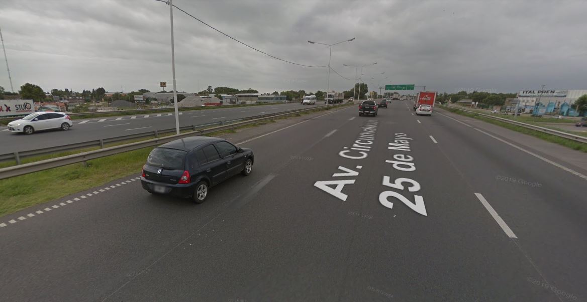 El anillo vial rosarino, escenario del vandalismo que esta vez causó una tragedia.
