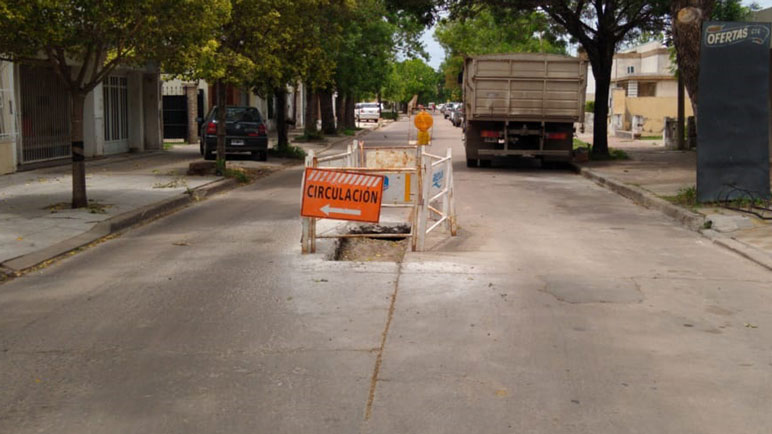 Esta vez los trabajos de Aguas se sitúan en San Carlos.