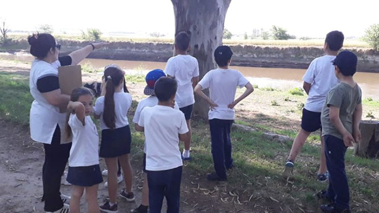 Imágenes de la tarde que pasaron los chicos de tercer grado del Colegio Nº1114.
