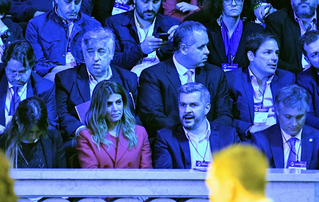Juliana Awada y Marco Peña en el Debate 2019. (Foto: Rosario Plus)