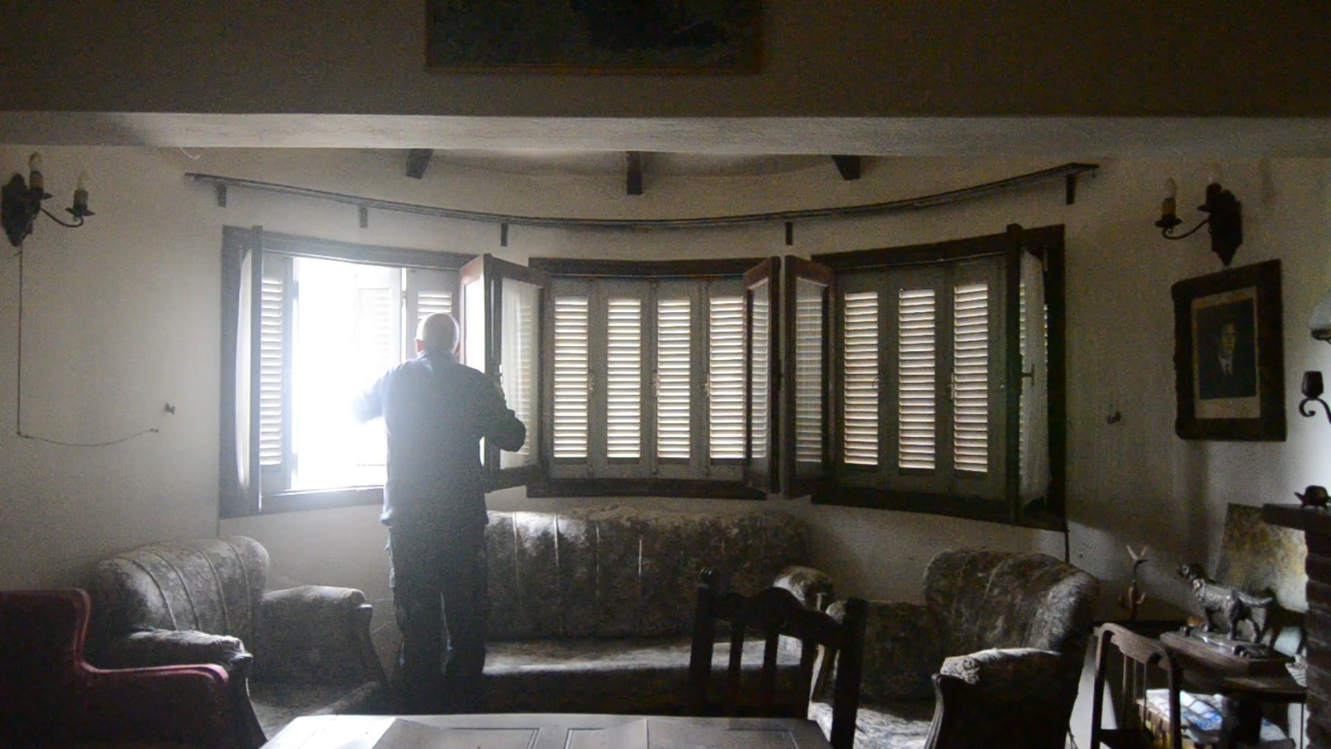La casa de los tíos cuando fue abierta por Mariano, el marido y protagonista.