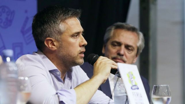 El legislador santafesino junto al candidato presidencial del Frente de Todos.