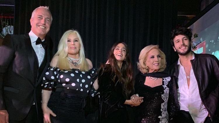Marley, Giménez, Legrand y Sebastián Yatra en la fiesta. 