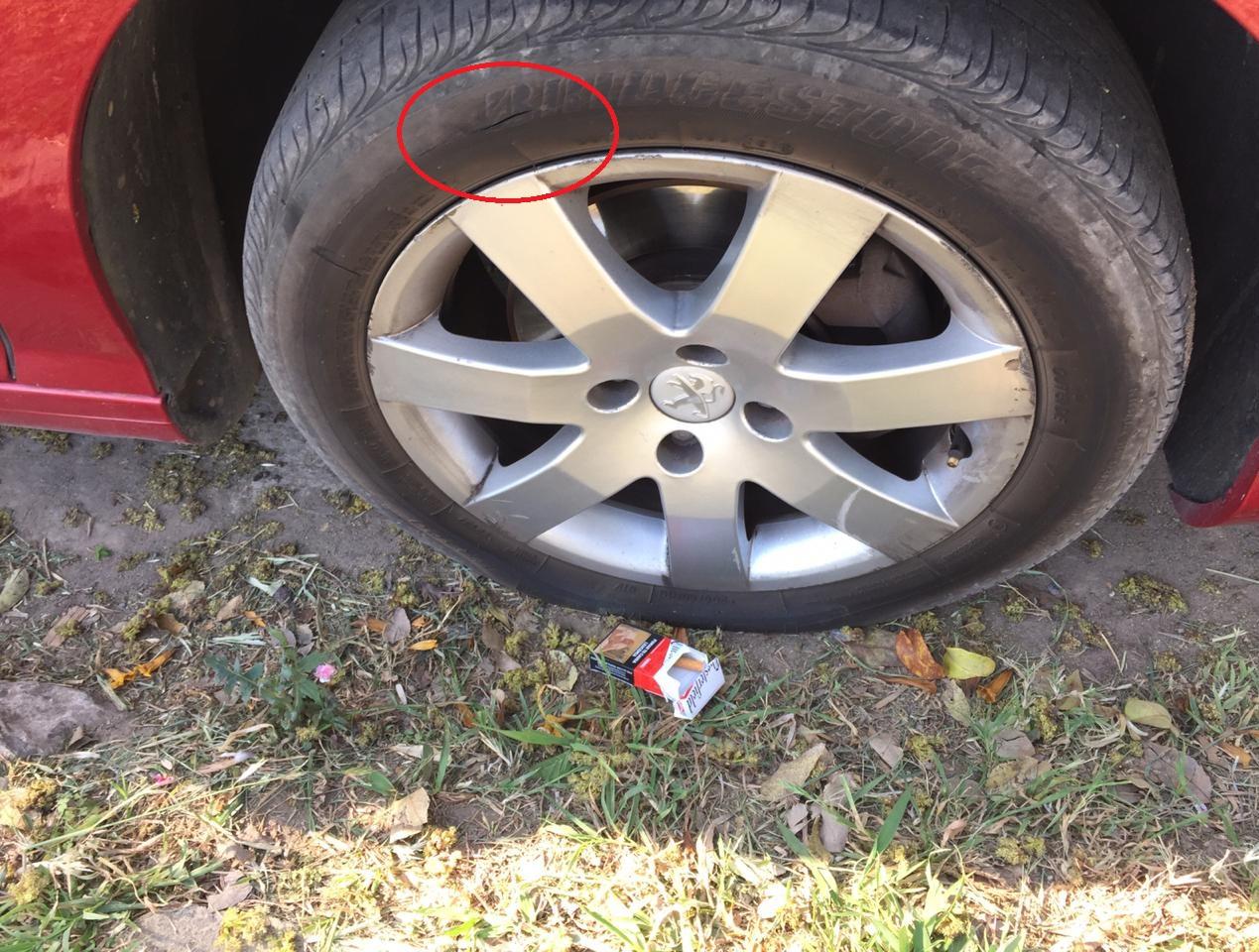 El joven atacó el auto de la amiga de la víctima.