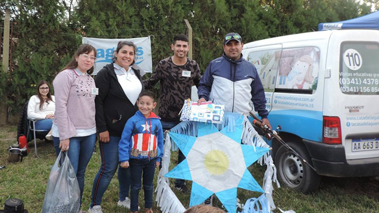 Algunas imágenes de lo que fue la novena barrileteada, en junio pasado.