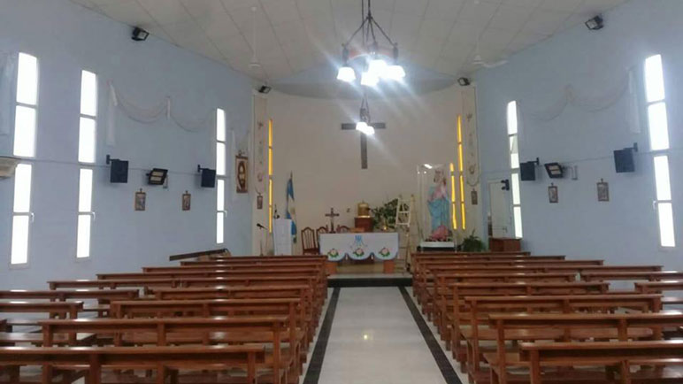 Esta tarde habrá procesión con la imagen de la virgen.