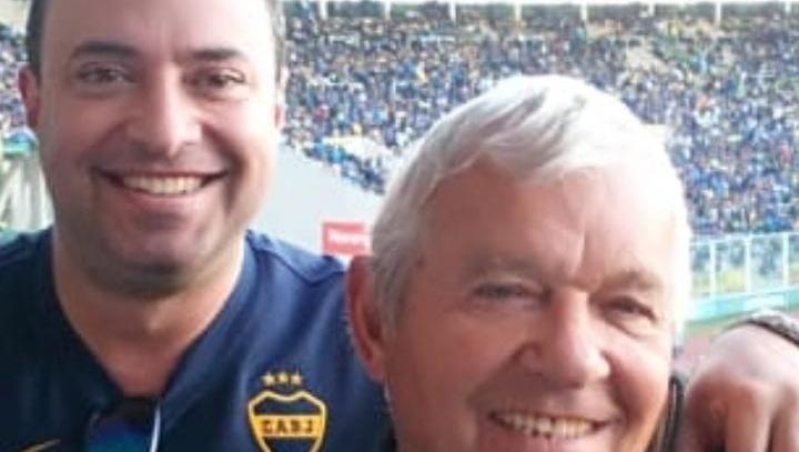 Mauro junto a su padre compartiendo la misma pasión.