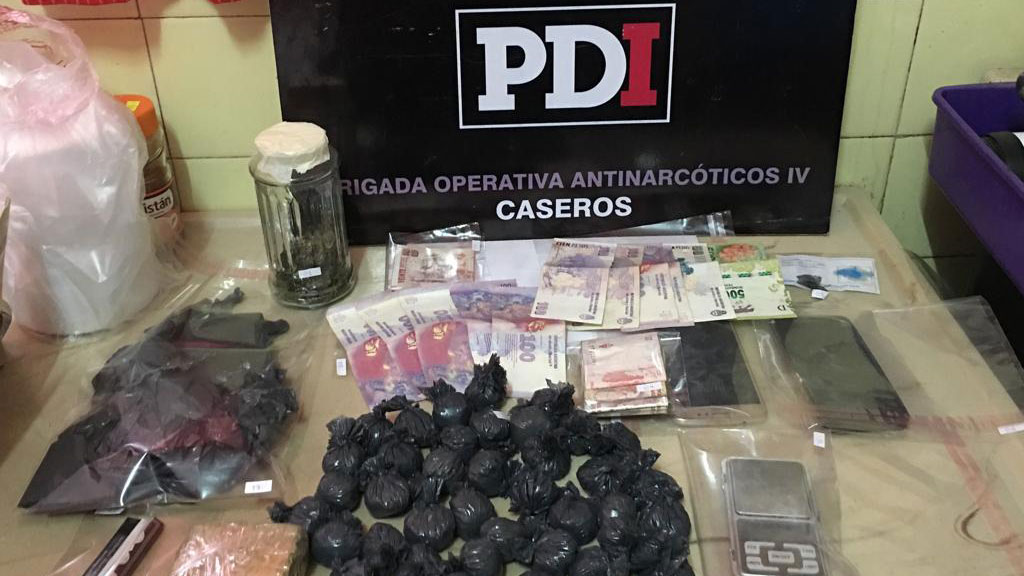 Un allanamiento culminó con dos detenidos, droga y armas secuestradas.