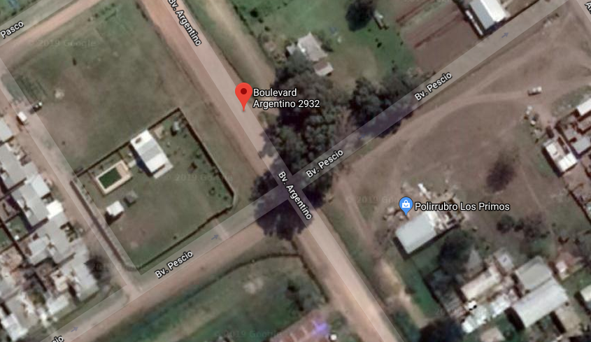 La intersección de calle Bulevar Argentino y Pescio sufrió la visita de delincuentes. 