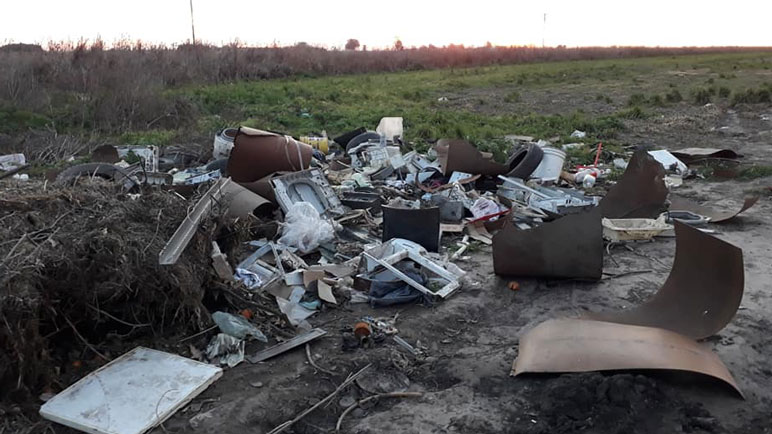 El basural ubicada en las afueras de la ciudad.