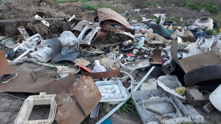El basural ubicada en las afueras de la ciudad.